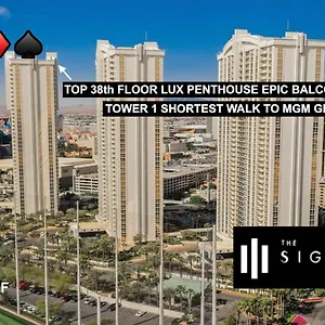 5* Hotel Signature Mgm 38th Floor Penthouse Lux+ Balony Strip View + No Fee